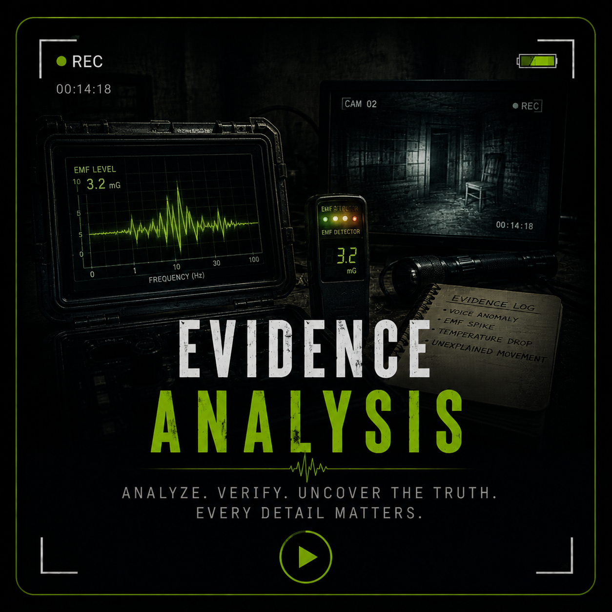 Evidence analysis video playlist