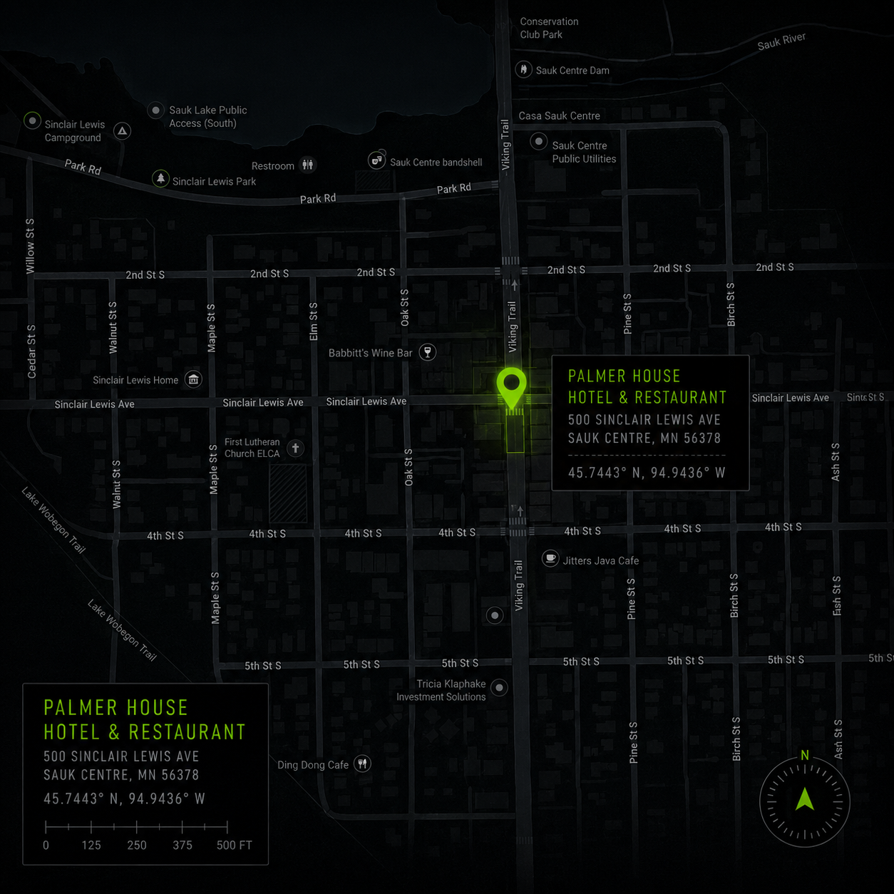 The Palmer House location map